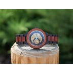 Mens Engraved Wooden Watch