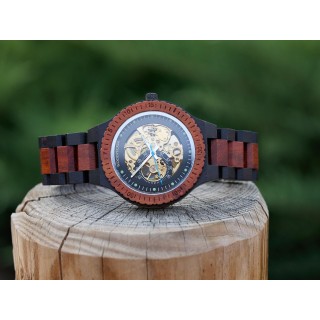 Mens Engraved Wooden Watch